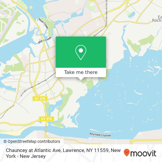 Mapa de Chauncey at Atlantic Ave, Lawrence, NY 11559