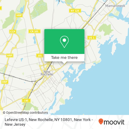 Lefevre US-1, New Rochelle, NY 10801 map