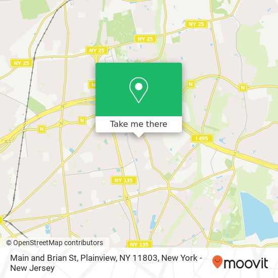 Mapa de Main and Brian St, Plainview, NY 11803