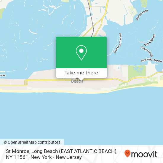 Mapa de St Monroe, Long Beach (EAST ATLANTIC BEACH), NY 11561