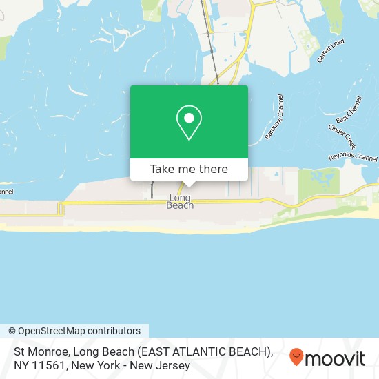 St Monroe, Long Beach (EAST ATLANTIC BEACH), NY 11561 map