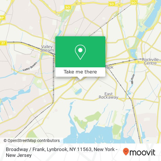 Mapa de Broadway / Frank, Lynbrook, NY 11563