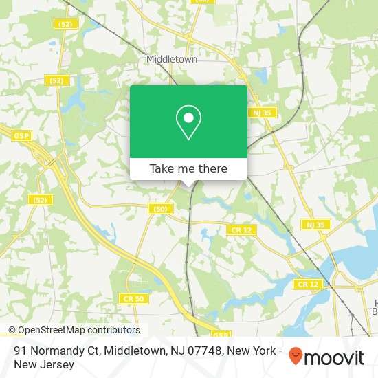 91 Normandy Ct, Middletown, NJ 07748 map