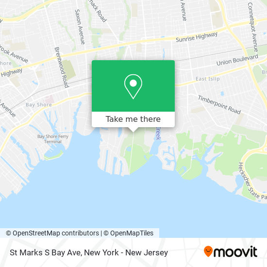 Mapa de St Marks S Bay Ave