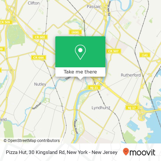 Mapa de Pizza Hut, 30 Kingsland Rd