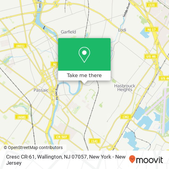 Cresc CR-61, Wallington, NJ 07057 map
