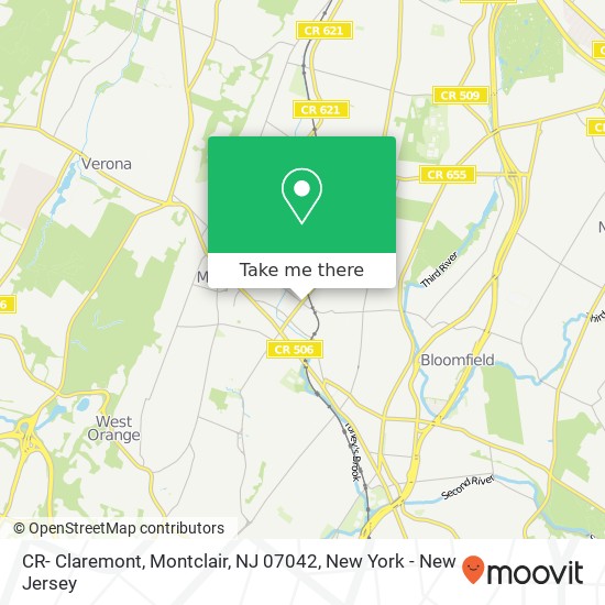 CR- Claremont, Montclair, NJ 07042 map
