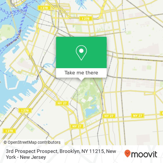 3rd Prospect Prospect, Brooklyn, NY 11215 map
