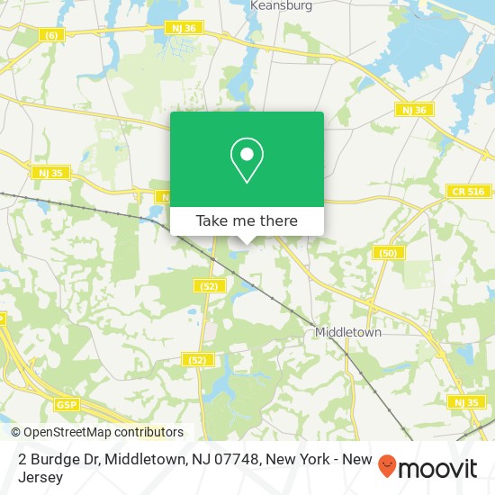Mapa de 2 Burdge Dr, Middletown, NJ 07748