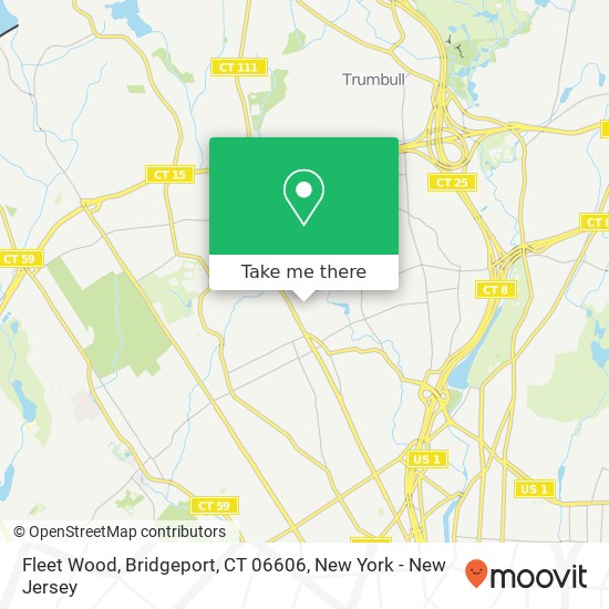 Mapa de Fleet Wood, Bridgeport, CT 06606