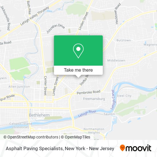 Asphalt Paving Specialists map