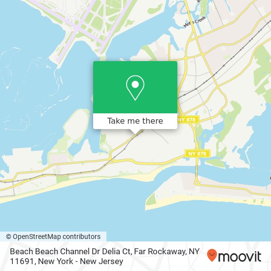 Beach Beach Channel Dr Delia Ct, Far Rockaway, NY 11691 map