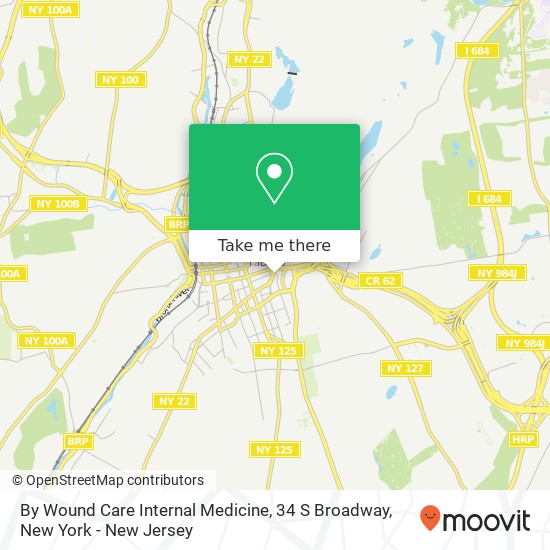 By Wound Care Internal Medicine, 34 S Broadway map