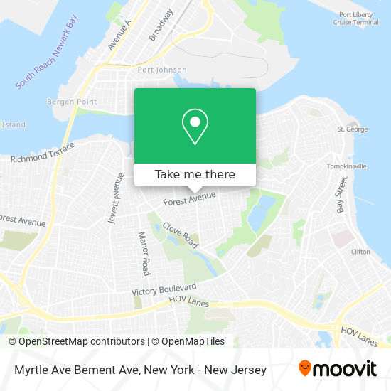 Mapa de Myrtle Ave Bement Ave