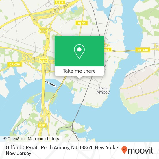 Gifford CR-656, Perth Amboy, NJ 08861 map