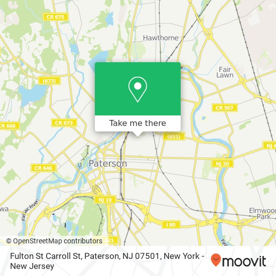 Fulton St Carroll St, Paterson, NJ 07501 map