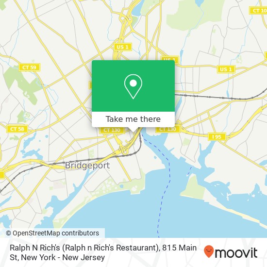 Mapa de Ralph N Rich's (Ralph n Rich's Restaurant), 815 Main St