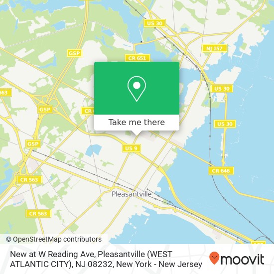 New at W Reading Ave, Pleasantville (WEST ATLANTIC CITY), NJ 08232 map