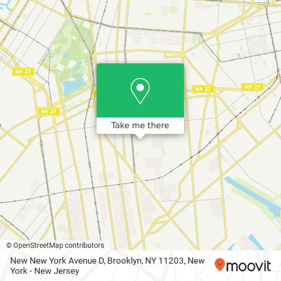 New New York Avenue D, Brooklyn, NY 11203 map