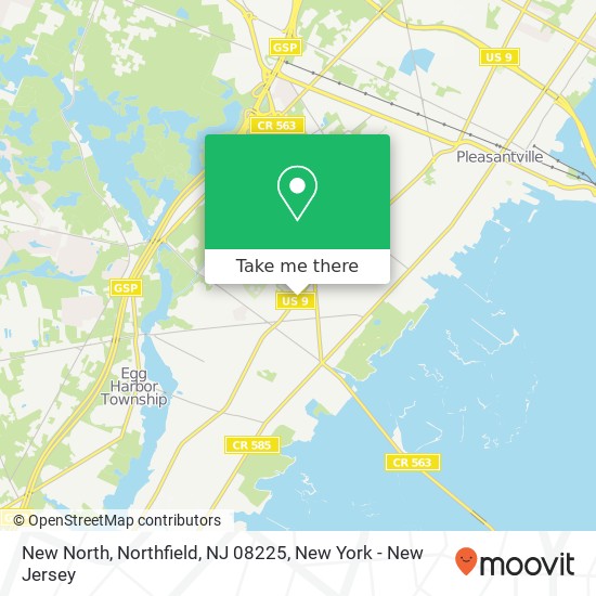 New North, Northfield, NJ 08225 map
