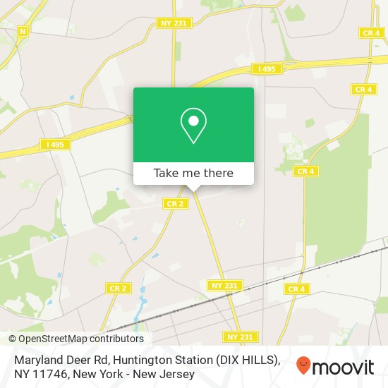 Mapa de Maryland Deer Rd, Huntington Station (DIX HILLS), NY 11746