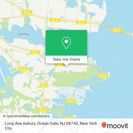 Long Ave Asbury, Ocean Gate, NJ 08740 map