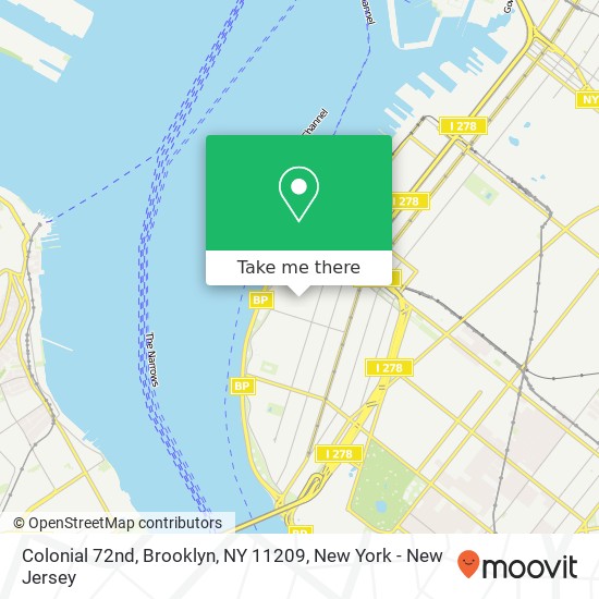 Colonial 72nd, Brooklyn, NY 11209 map