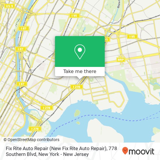 Mapa de Fix Rite Auto Repair (New Fix Rite Auto Repair), 778 Southern Blvd