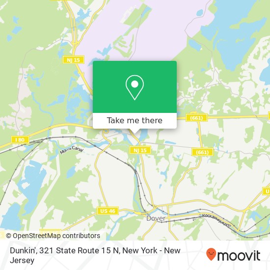 Mapa de Dunkin', 321 State Route 15 N