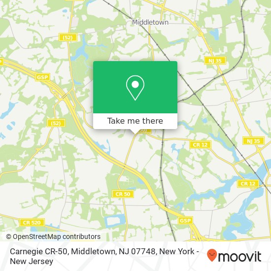 Carnegie CR-50, Middletown, NJ 07748 map