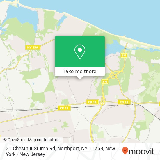 31 Chestnut Stump Rd, Northport, NY 11768 map