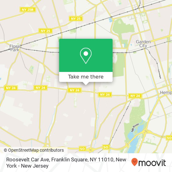 Roosevelt Car Ave, Franklin Square, NY 11010 map