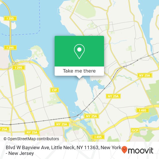 Mapa de Blvd W Bayview Ave, Little Neck, NY 11363