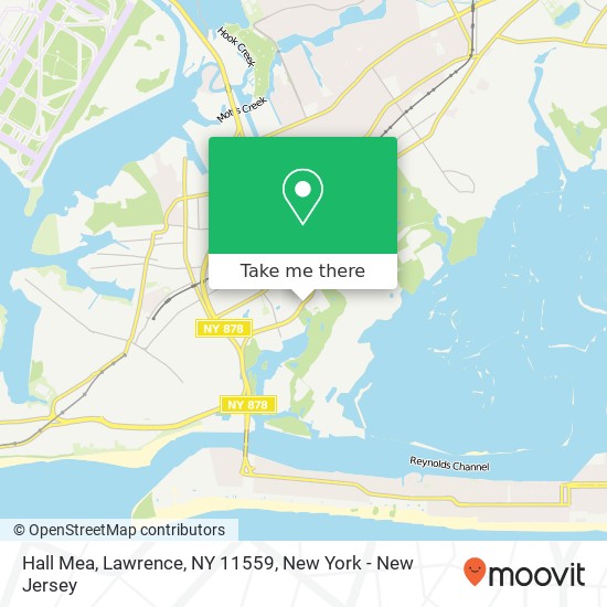 Mapa de Hall Mea, Lawrence, NY 11559