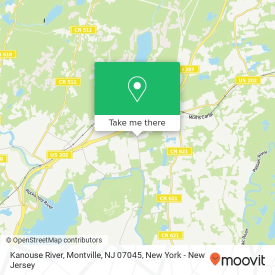 Mapa de Kanouse River, Montville, NJ 07045