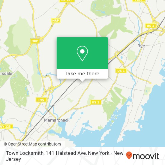 Mapa de Town Locksmith, 141 Halstead Ave