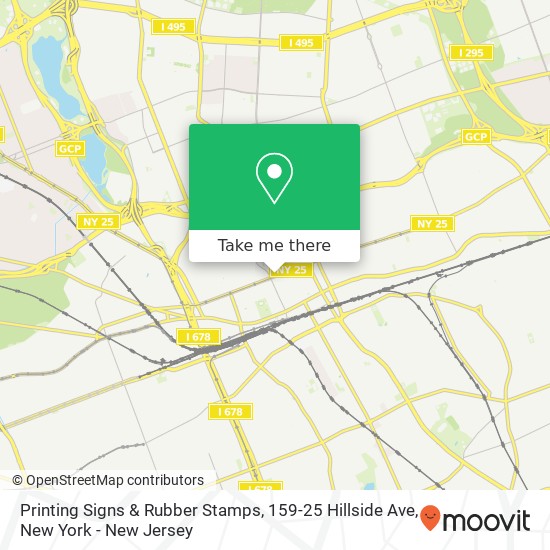 Printing Signs & Rubber Stamps, 159-25 Hillside Ave map