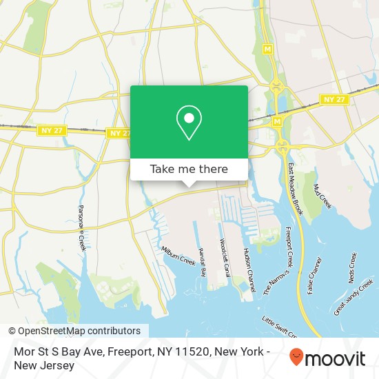 Mor St S Bay Ave, Freeport, NY 11520 map