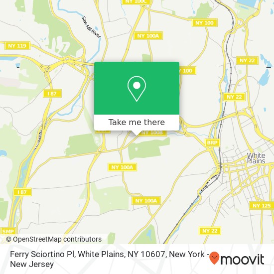 Ferry Sciortino Pl, White Plains, NY 10607 map