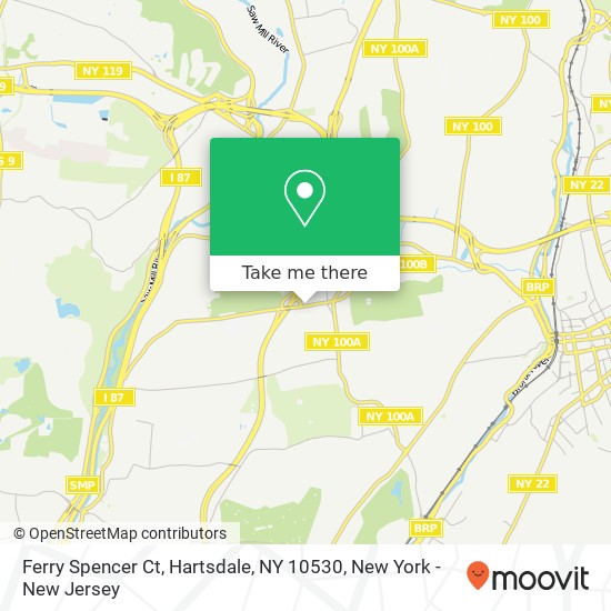 Mapa de Ferry Spencer Ct, Hartsdale, NY 10530