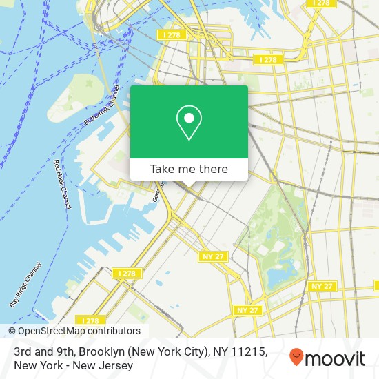 3rd and 9th, Brooklyn (New York City), NY 11215 map