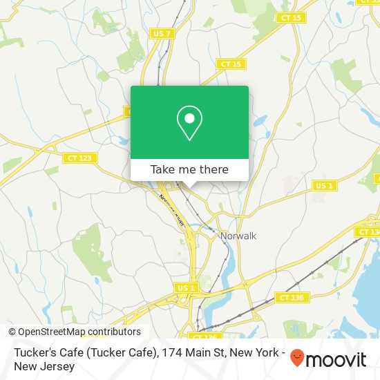 Mapa de Tucker's Cafe (Tucker Cafe), 174 Main St