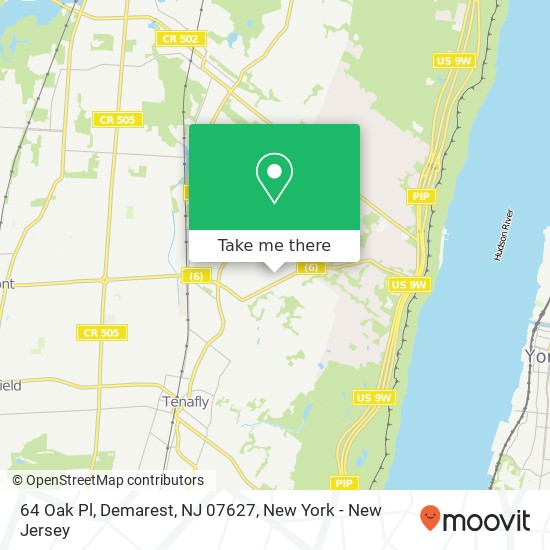 64 Oak Pl, Demarest, NJ 07627 map