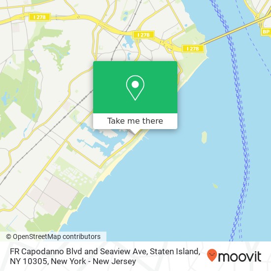 FR Capodanno Blvd and Seaview Ave, Staten Island, NY 10305 map