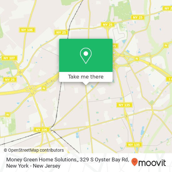 Mapa de Money Green Home Solutions,, 329 S Oyster Bay Rd