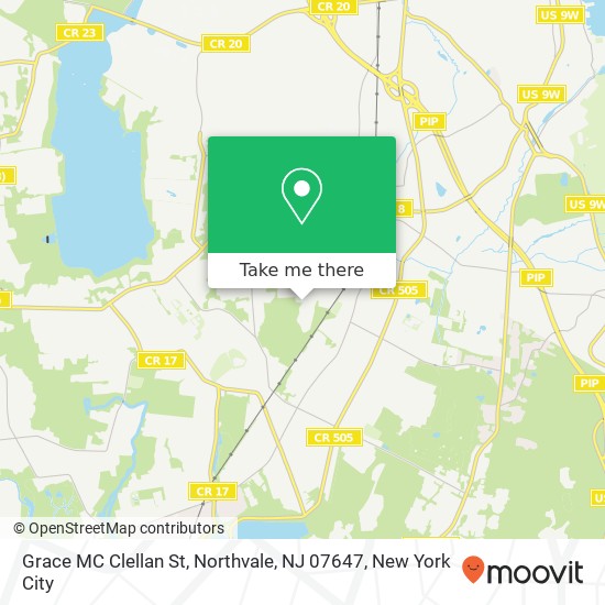 Mapa de Grace MC Clellan St, Northvale, NJ 07647