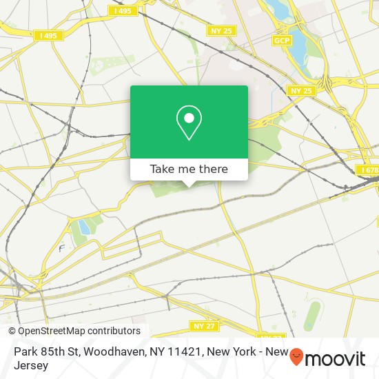 Mapa de Park 85th St, Woodhaven, NY 11421