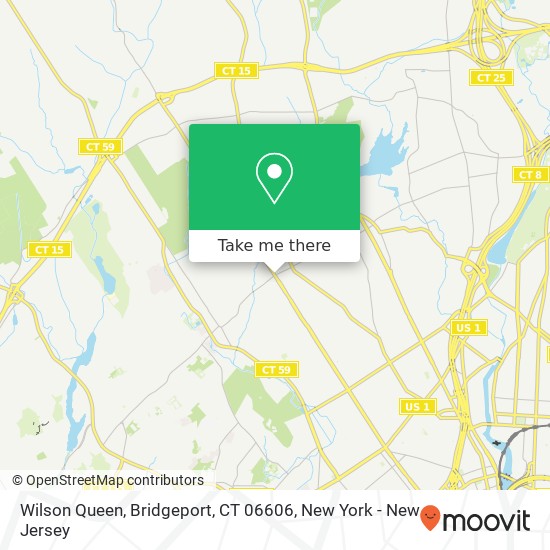 Mapa de Wilson Queen, Bridgeport, CT 06606