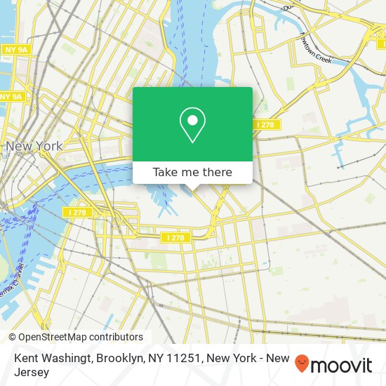 Kent Washingt, Brooklyn, NY 11251 map