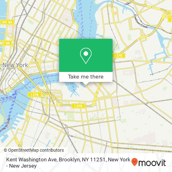 Kent Washington Ave, Brooklyn, NY 11251 map